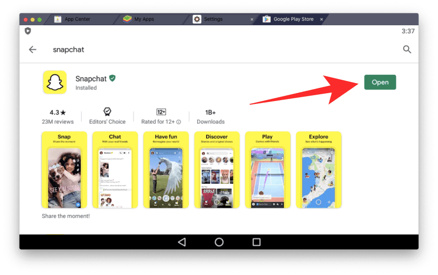 Snapchat emulator 2018 mac