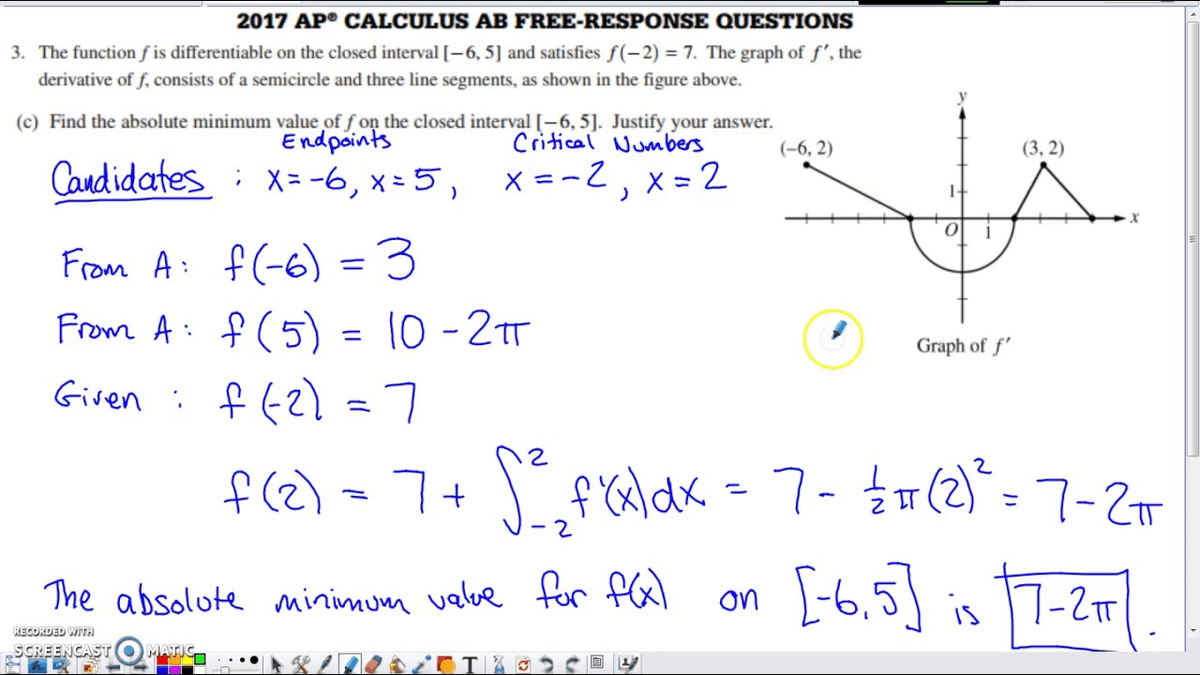 Ap calculus ab multiple choice practice questions