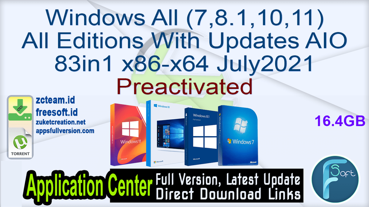 Windows 7/8.1/10 iso download