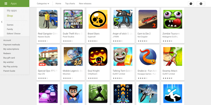 Google play store game free download for pc