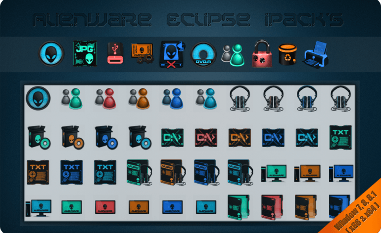 Alienware eclipse icon pack