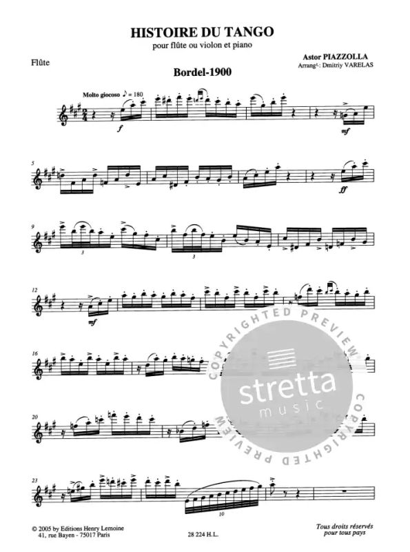 Astor piazzolla tango etudes for flute pdf sheet