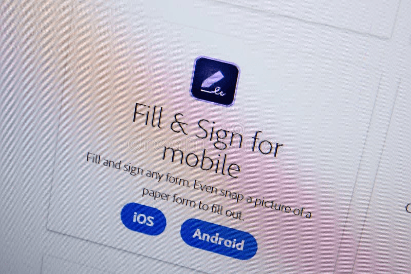 Adobe fill and sign software