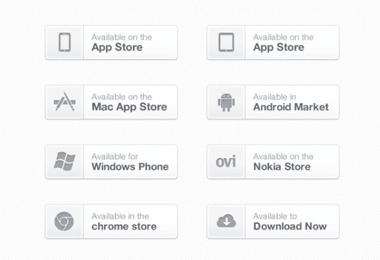 App store button ui download