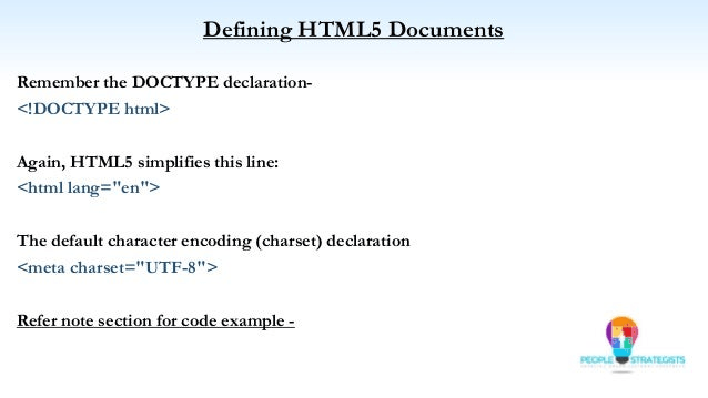 Doctype html5 code