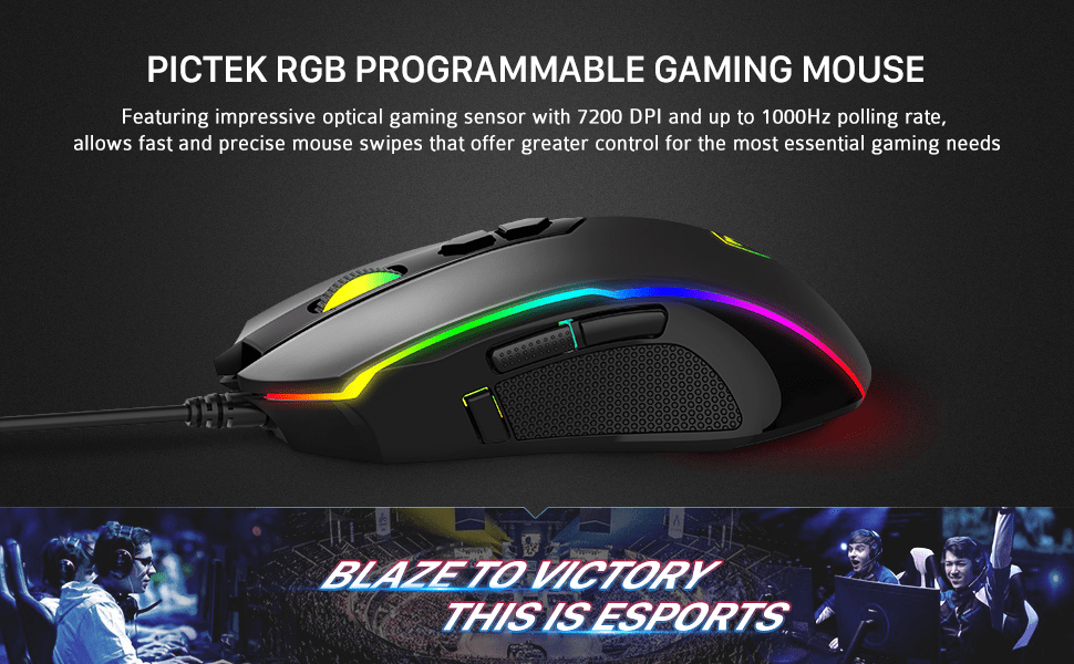 Pictek t7 gaming mouse software download