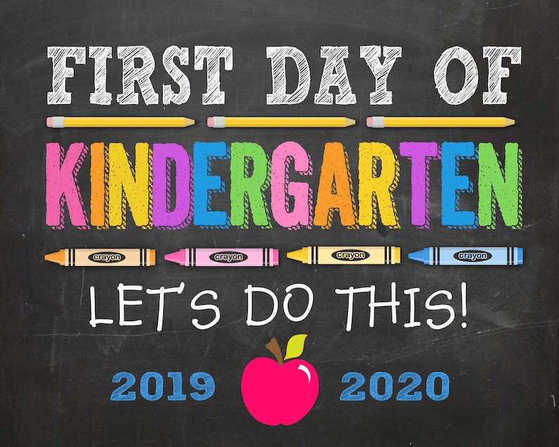 First day of kindergarten