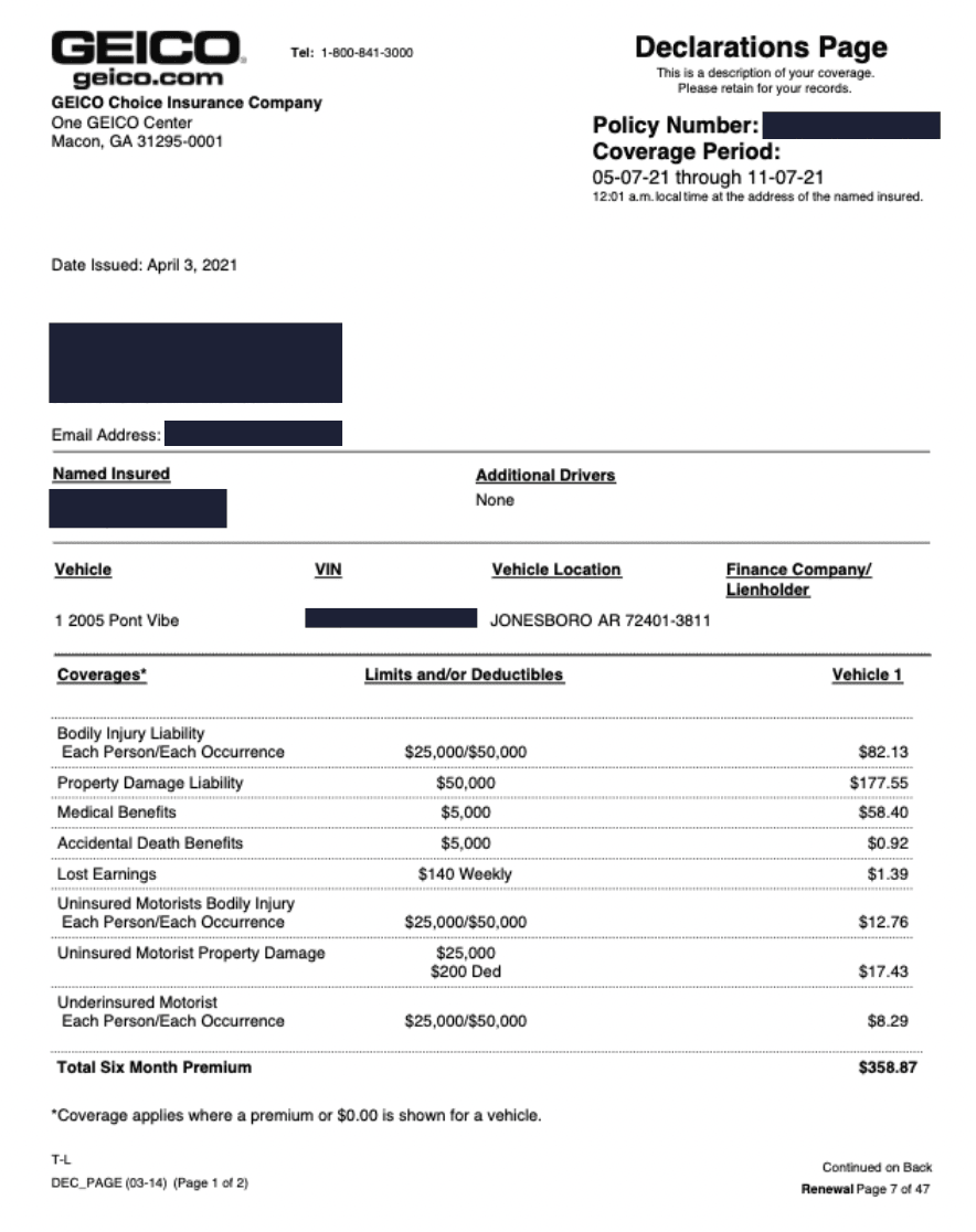 Home owners insurance binder