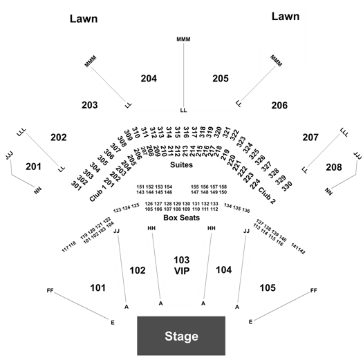 Seating chart hollywood casino amphitheater st louis