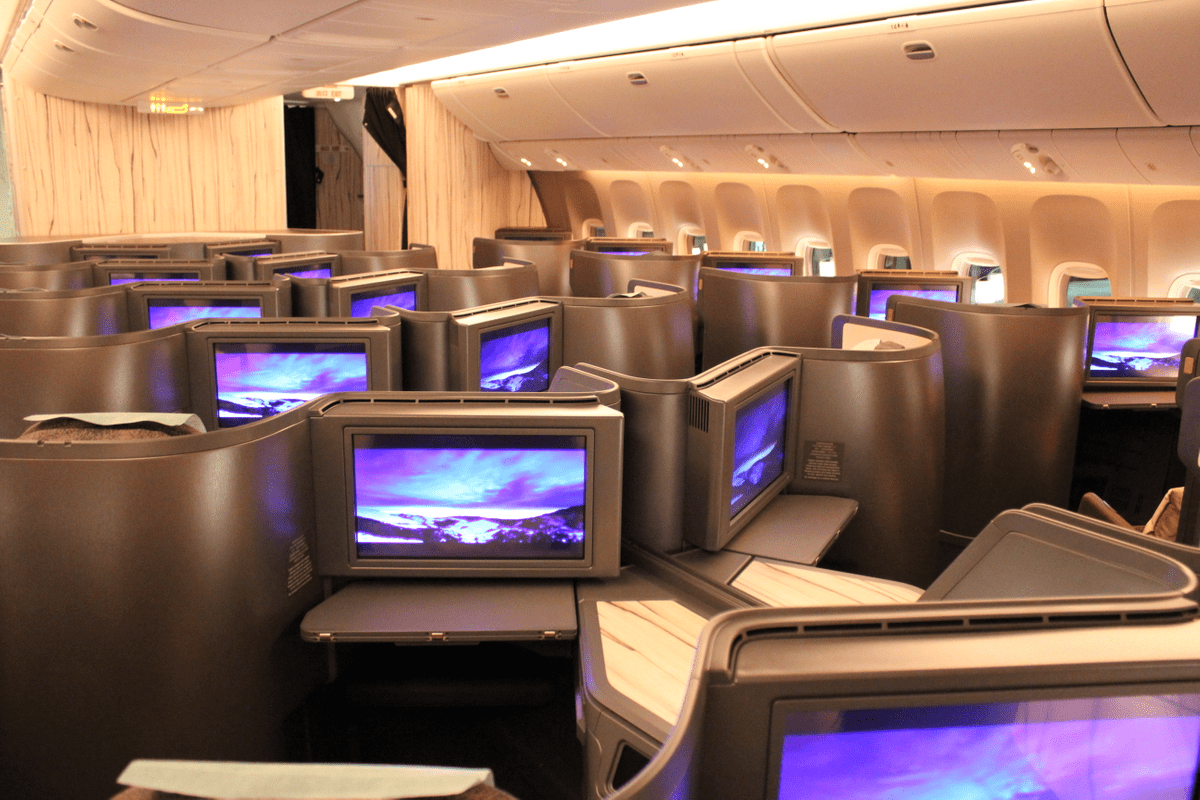 Air china 777 300 business class
