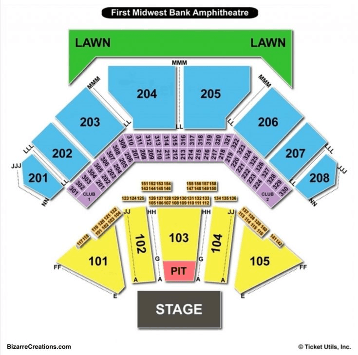 Hollywood casino amphitheater st louis seating chart