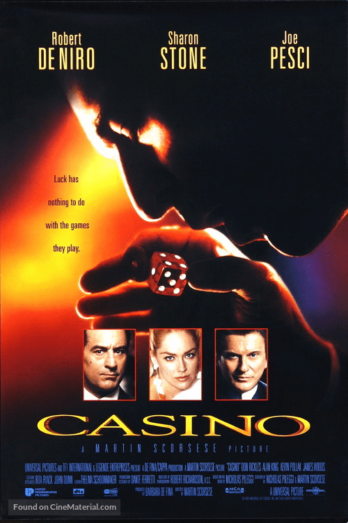 Casino 1995 vinage movie poster