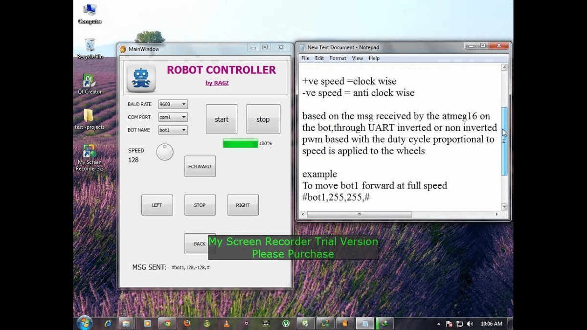 Qt serial port example