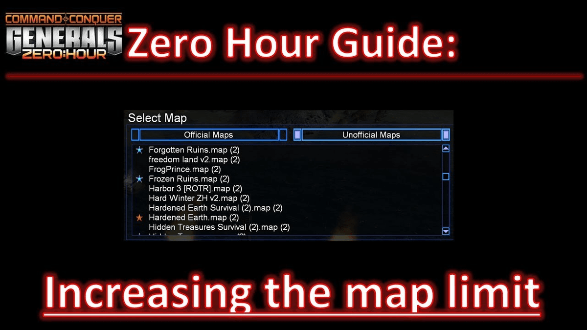 Command and conquer generals zero hour map pack