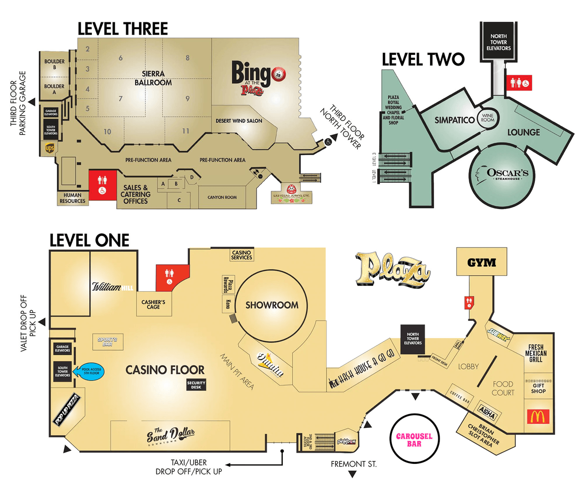 Map paris casino las vegas, image size:1200x1020