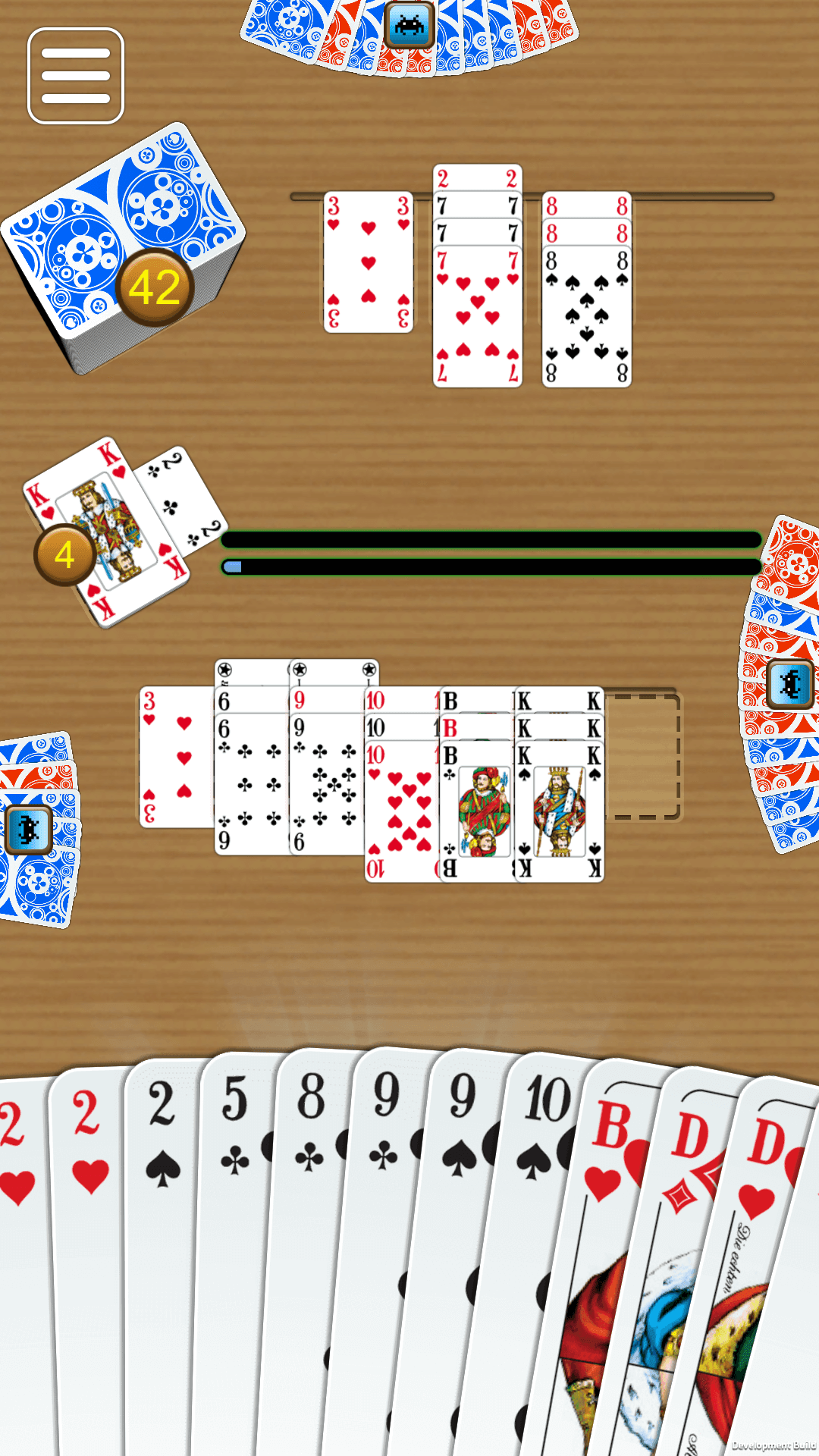 Practice playing canasta online