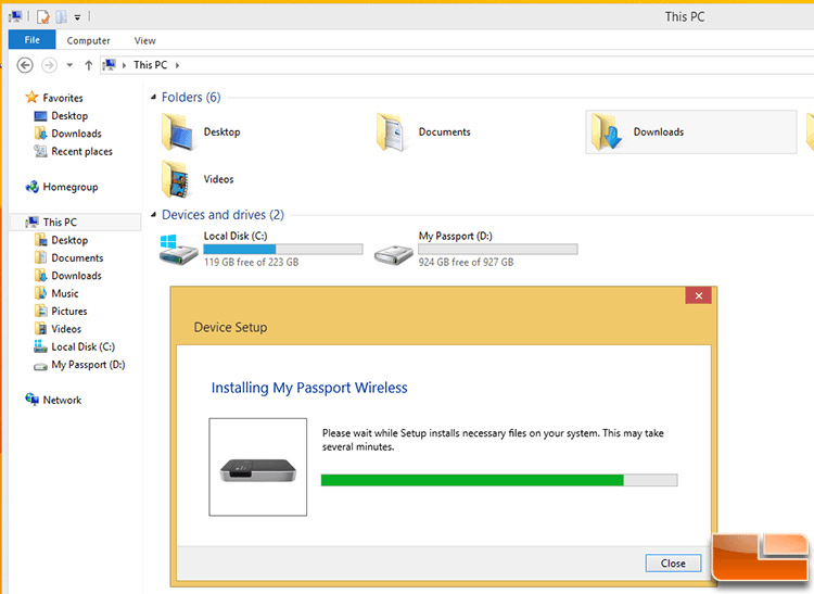 Set up a network password for wd my passport pro on a m...