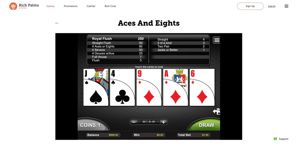 Rich palms casino promo code