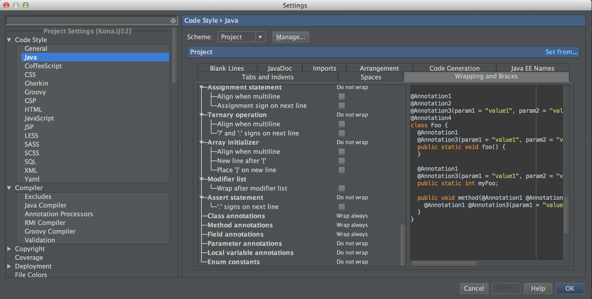 Intellij change java version for project mac