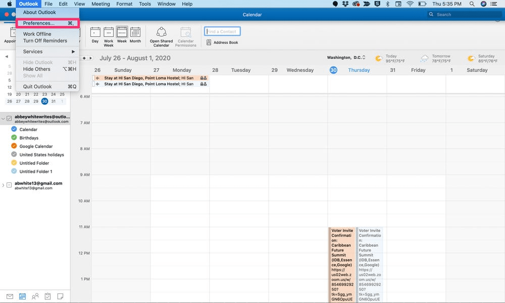 Google calendar won #39 t sync with outlook for mac