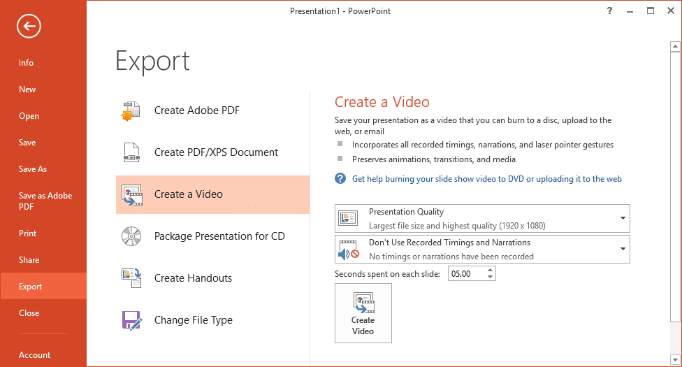 Powerpoint for mac export no audio