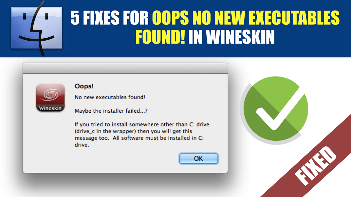 Wineskin for high sierra mac