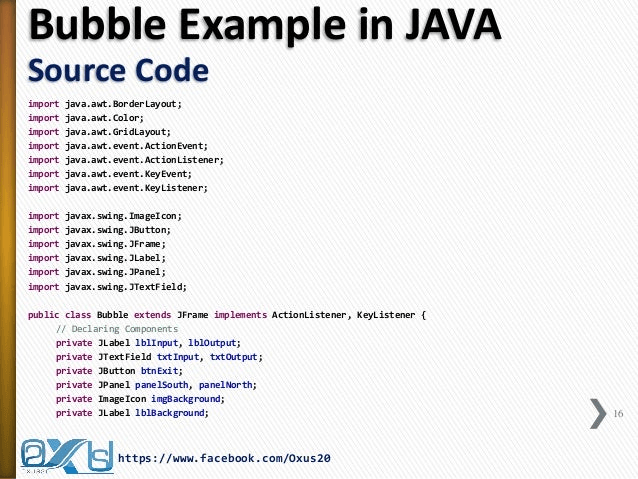 Source code java example