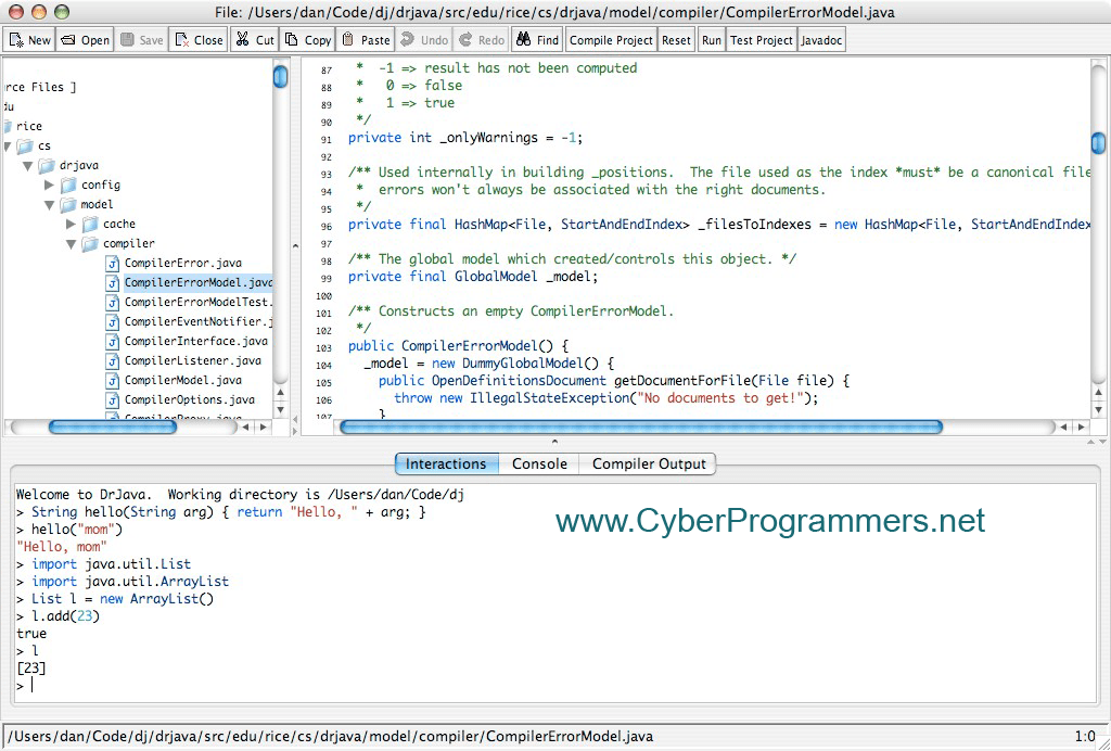 Best java code writing for mac