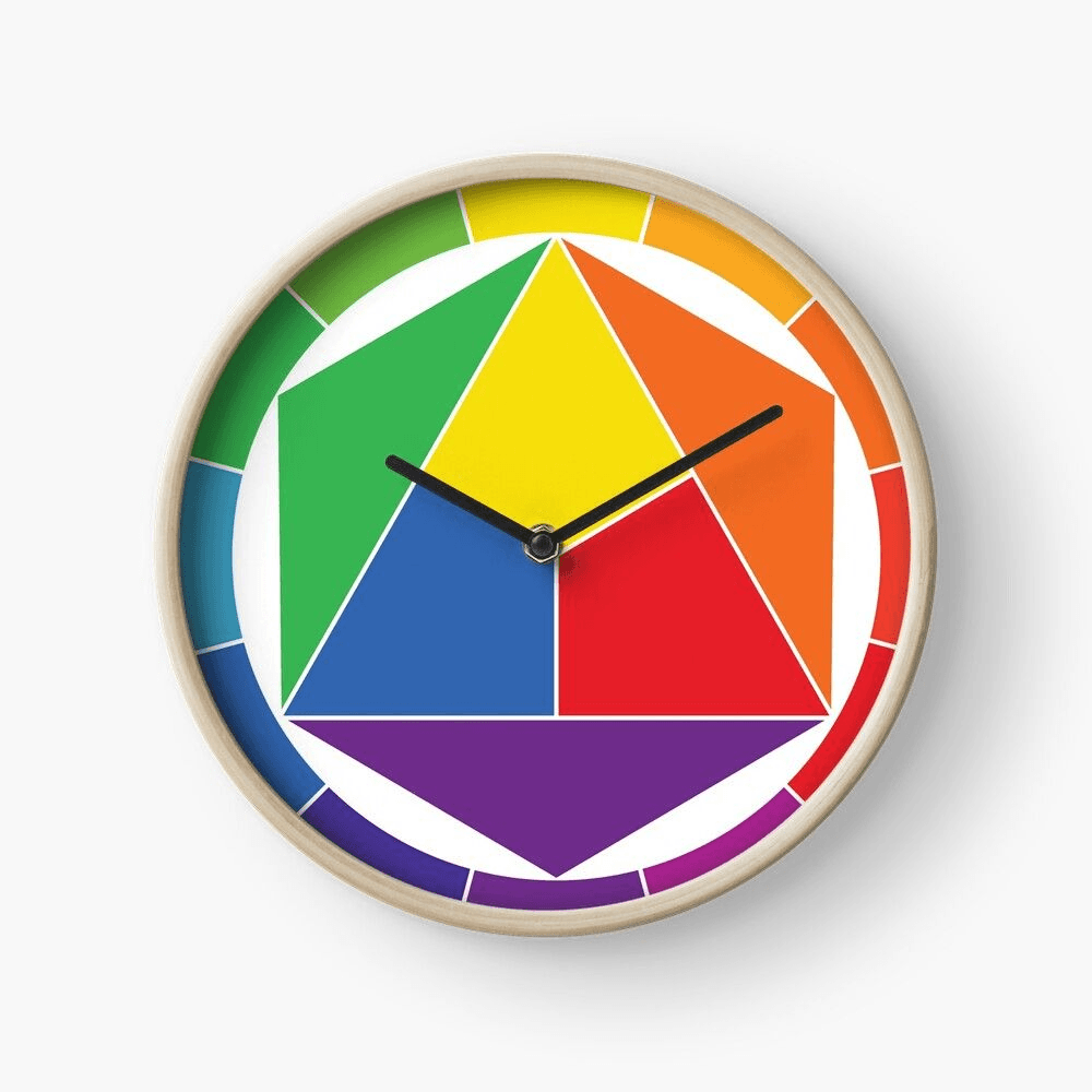 Clock color wheel design