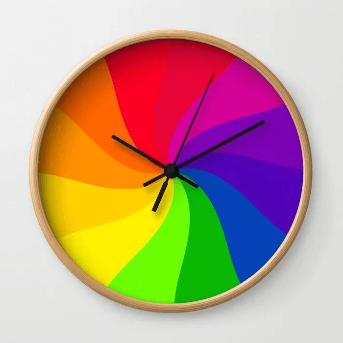 Clock color wheel design