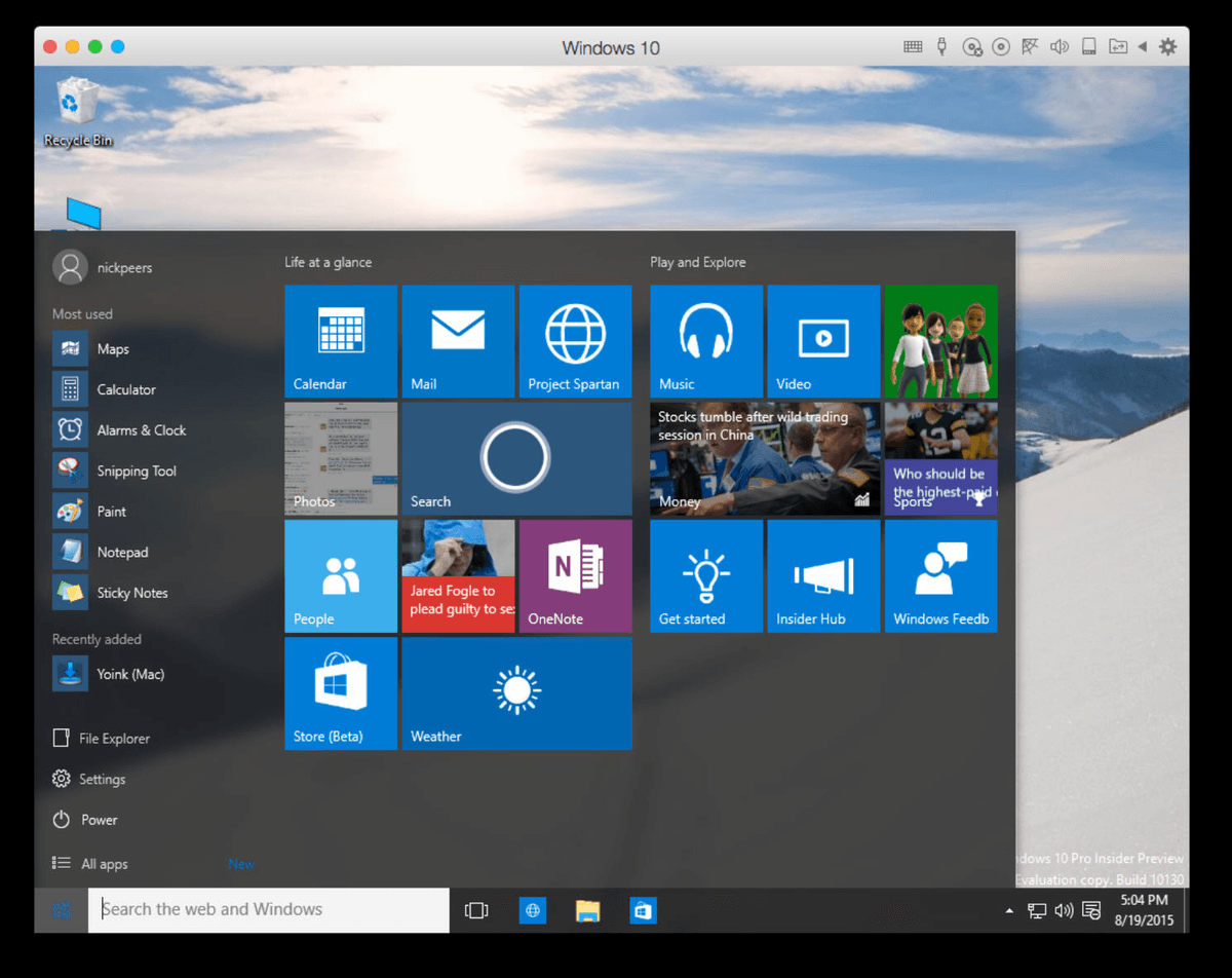 Parallels for mac windows 10