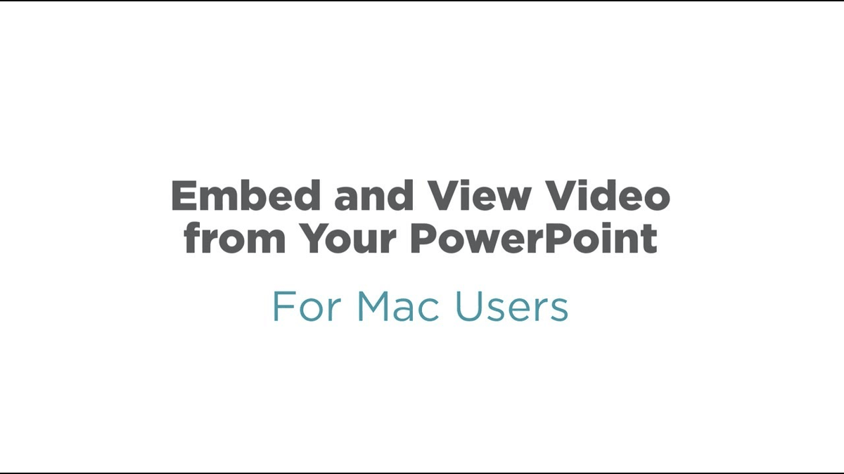 Put a youtube video in powerpoint for mac