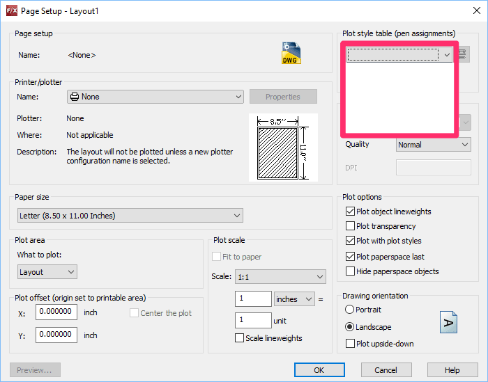 Add a ctb file in autocad 2018 for a mac