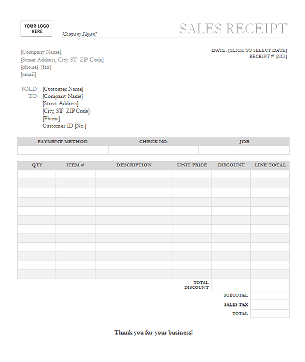 Example Department Store Receipt Free printable store receipt template microsoft word
