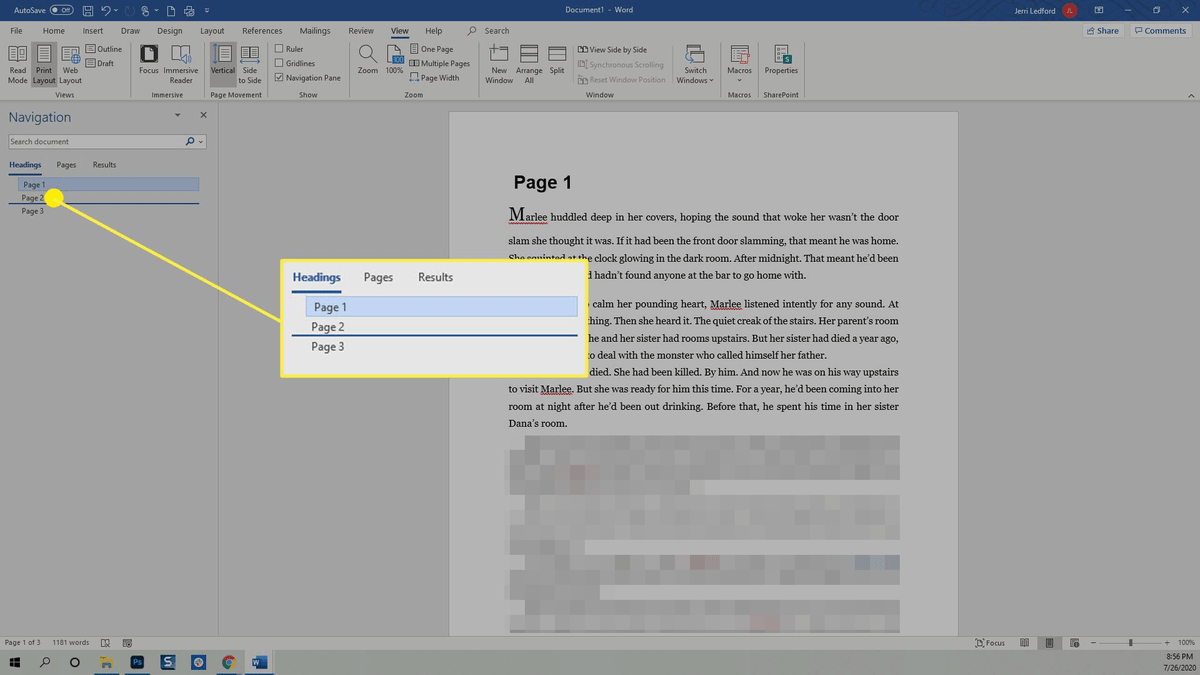 Rearrange page in microsoft word for mac