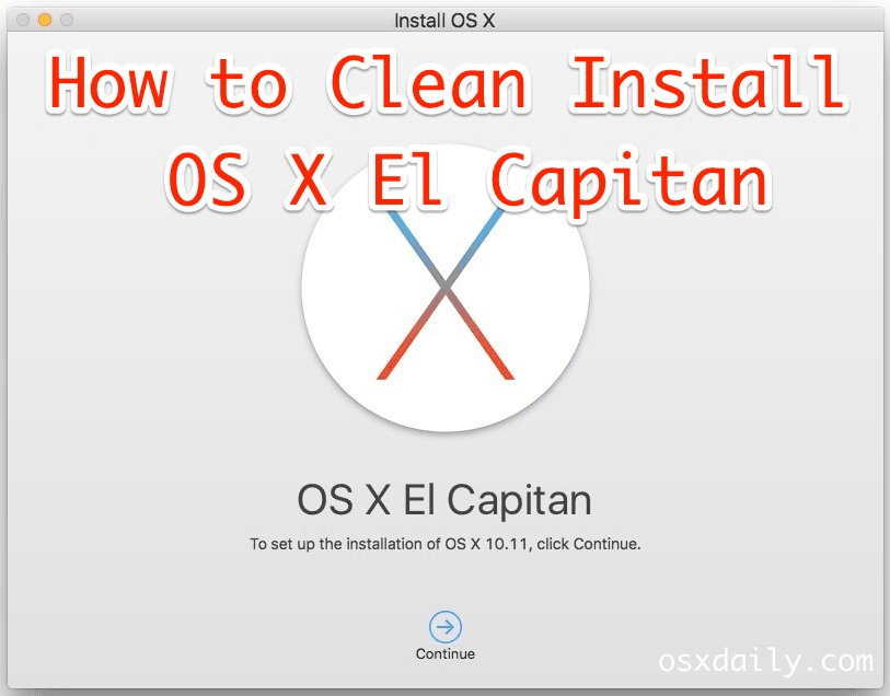 Make a bootable usb drive for mac os x el capitan