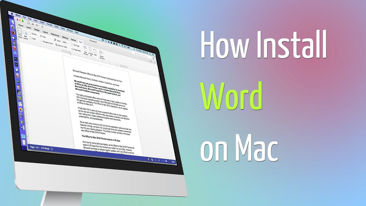 Microsoft word for apple mac