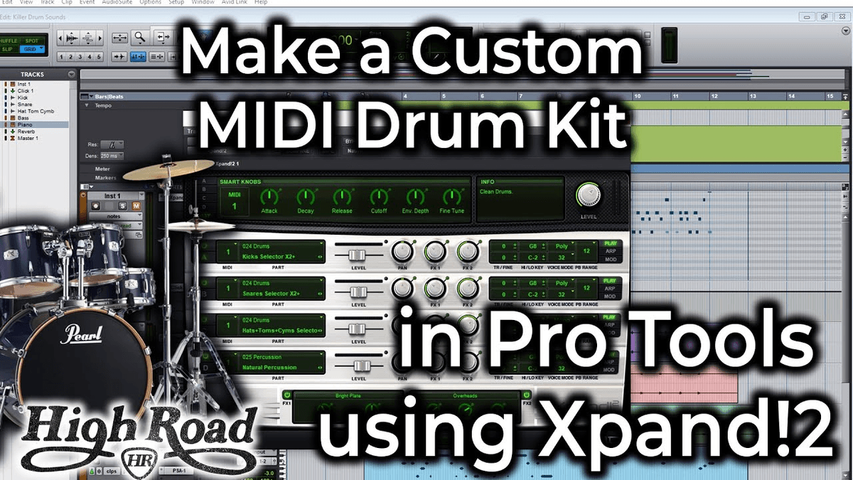 Mouse on the track drum kit free