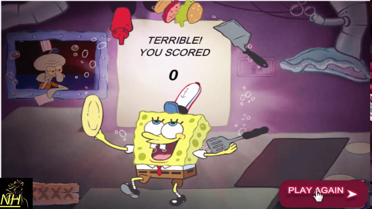 Spongebob krabby patty flip or flop game