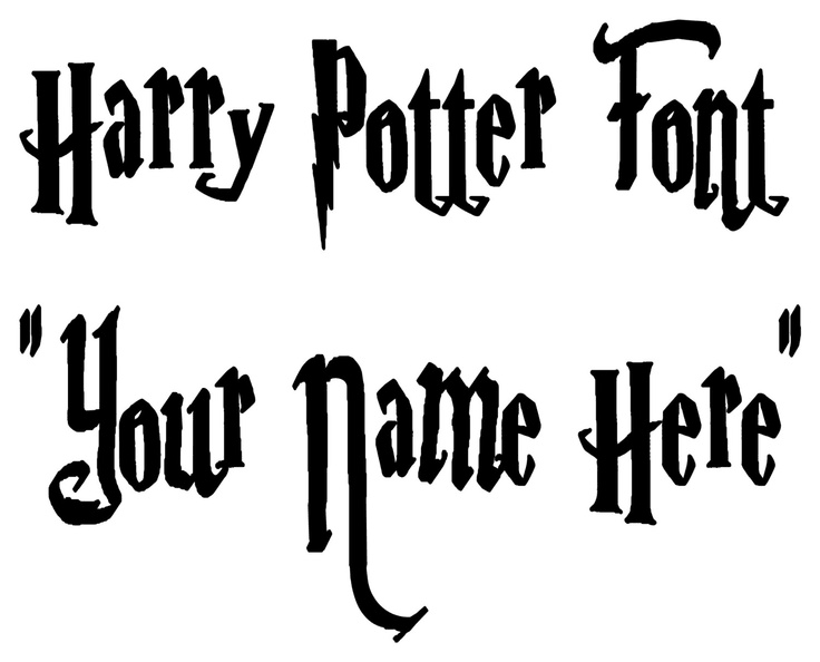 Harry potter font free download easy