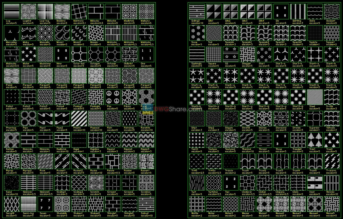 Create custome hatch patterns autocad 2018