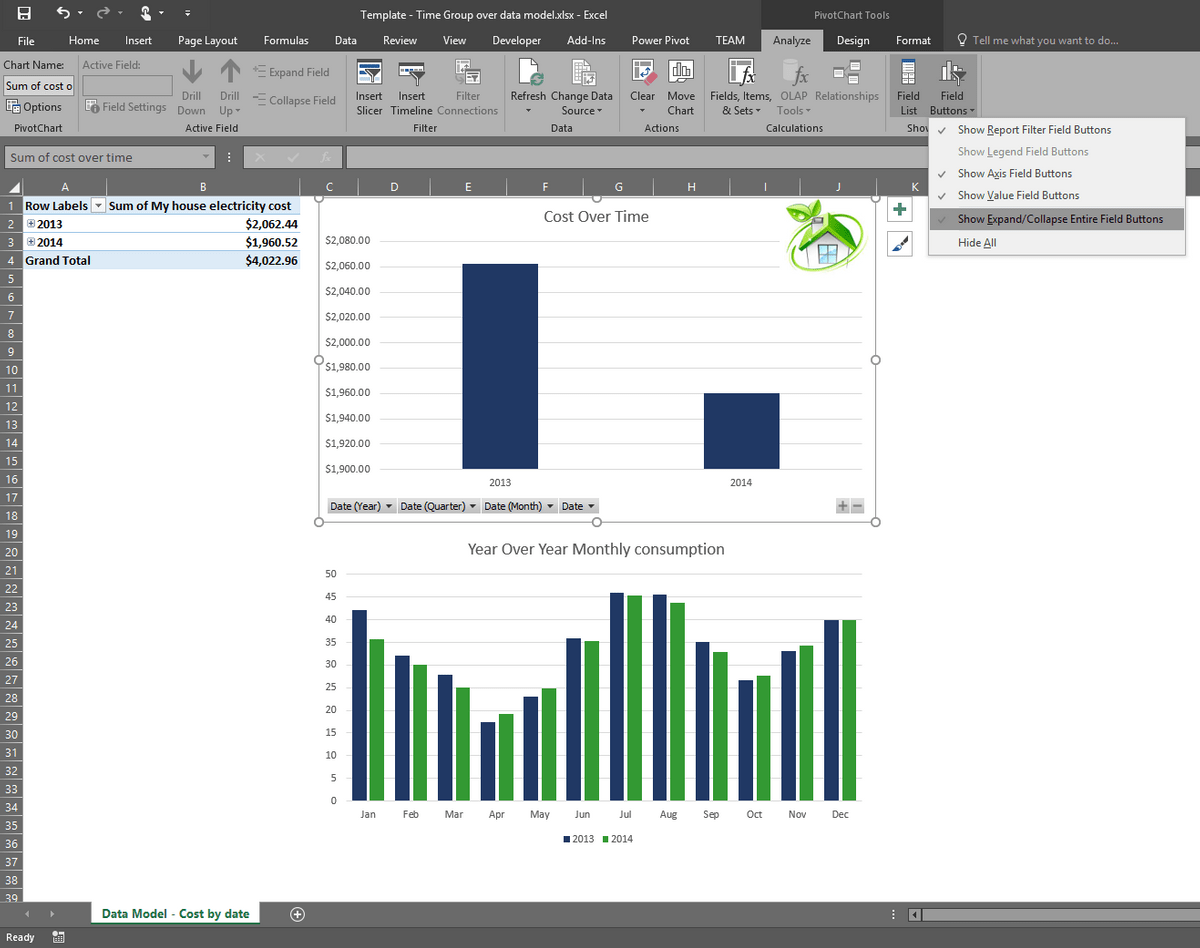Excel 2016 pivot table cheat sheet