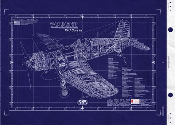 f4u corsair scale drawings