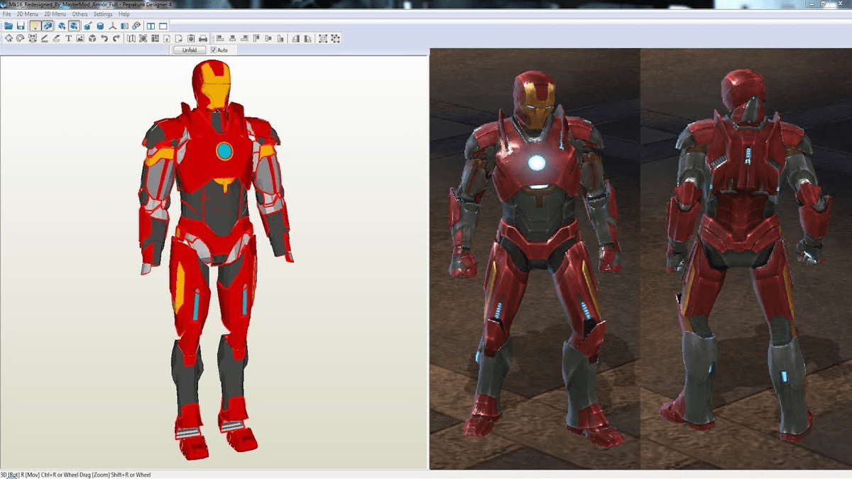 iron man mark 39 pepakura files