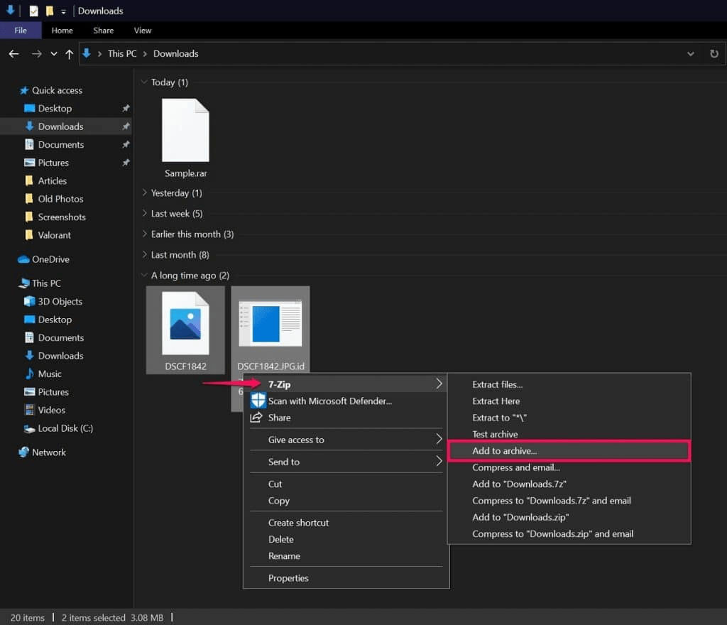 10 zip rar archiver windows 10