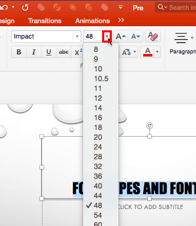 What is the best size font for powerpoint presentations