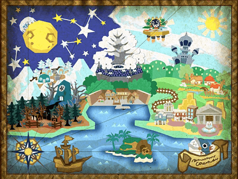 Super mario odyssey world map selection