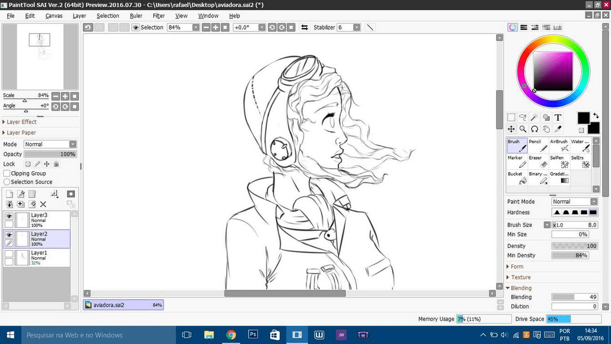 Paint tool sai 2 ruler