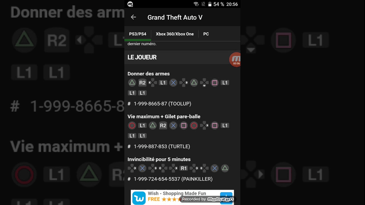Code de triche gta 5 ps3 tank