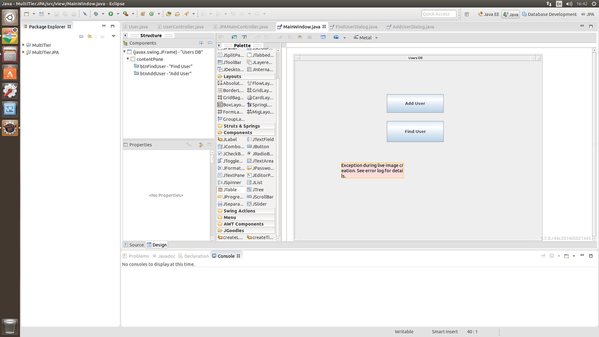 Windowbuilder eclipse neon